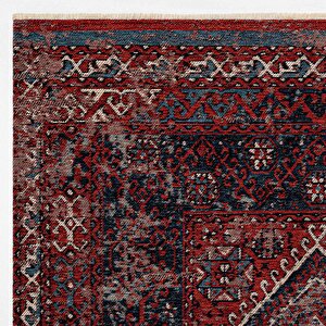 Mabel Mb 02 Multy Anadolu Kilim Kaymaz Taban Yıkanabilir Vintage Dokuma Makine Halısı 120x180 cm