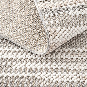 Cool Halı Mikasa Mks 01 Gri Beyaz Yumuşak Dokulu Halı Kilim Salon Koridor Kesme Dokuma Makine Halısı