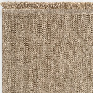 Mocha 669 Bej Halı Kilim Mutfak Koridor Yolluk Jüt Hasır Görünüm Dokuma Makine Halı 80x350 cm