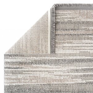 Cool Halı Mikasa Mks 01 Gri Beyaz Yumuşak Dokulu Halı Kilim Salon Koridor Kesme Dokuma Makine Halısı