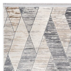 Cool Halı Verona 1907 Vizon Salon Koridor Kesme Yolluk Yumuşak Doku Kaymaz Tozmaz Dokuma Makine Halı