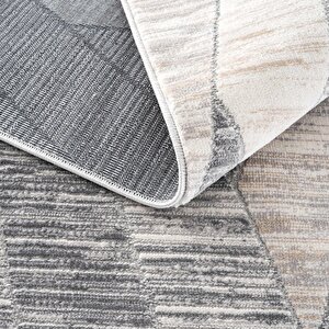 Cool Halı Verona 1907 Vizon Salon Koridor Kesme Yolluk Yumuşak Doku Kaymaz Tozmaz Dokuma Makine Halı