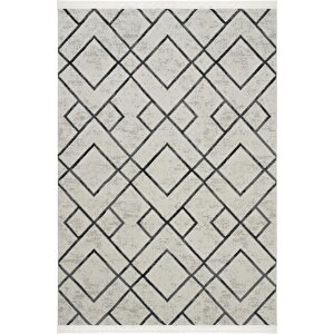 Tiga 1617 Gri Halı Yolluk Yatak Odası Halı Dokuma Salon Halısı Antre Koridor Halısı 120x180 cm