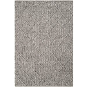 Elegance 01 Kahve Yün Halı Natural Salon Koridor Halı Yolluk El Dokuma Halı Örgü El Halısı 80x300 cm