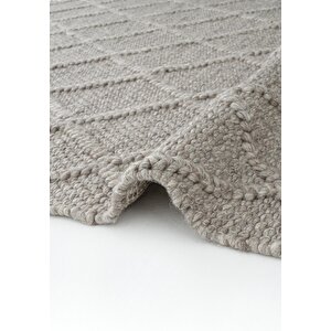 Cool Halı Elegance 01 Kahve Yün Halı Natural Salon Koridor Halı Yolluk El Dokuma Halı Örgü El Halısı