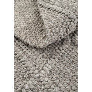 Cool Halı Elegance 01 Kahve Yün Halı Natural Salon Koridor Halı Yolluk El Dokuma Halı Örgü El Halısı