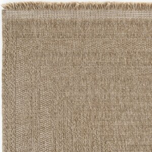 Mocha 668 Bej Halı Kilim Salon Mutfak Koridor Yolluk Jüt Hasır Görünüm Dokuma Makine Halı 200x290 cm
