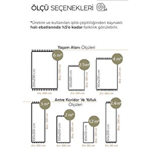 Pella 6807 Beyaz Krem Yolluk Dokuma Makine Halısı Antre Hol Halısı Klasik Salon Halısı 120x180 cm