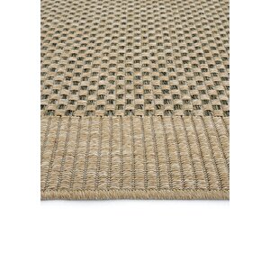 Cool Halı Atina 9102 Haki Bej Yolluk Oturma Odası Halısı Dokuma Hasır Halı Kilim Antre Hol Halısı
