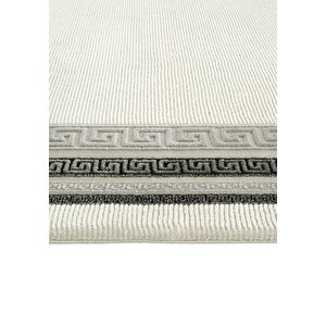 Cool Halı Pella 6815 Gri Krem Halı Oturma Odası Halısı Yatak Odası Klasik Çerçeveli Salon Halısı