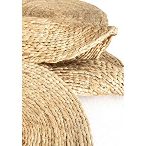 Cool Halı Stew Ca-104 Natural Doğal Jüt Halı El Dokuma Hasır Halı Dekoratif Jüt Vintage Jüt Kilim