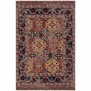 Mabel Mb 01 Multy Anadolu Kilim Kaymaz Taban Yıkanabilir Vintage Dokuma Makine Halısı 200x290 cm