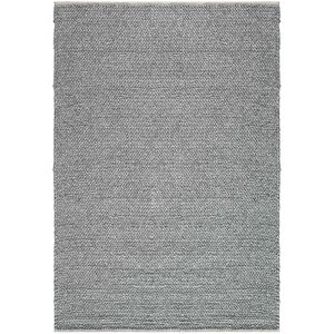 Elegance Gri Yün Halı Salon Halısı Antre Koridor Halı Yolluk El Dokuma Halı Örgü El Halısı 200x300 cm