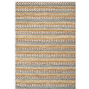 Naturals 1103 Gri Renkli Doğal Jüt Halı El Dokuma Hasır Halı Dekoratif Jüt Örgü Halı 200x300 cm
