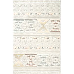 Harmony 1551 Multi Krem Yumuşak Dokulu Çocuk Odası Halısı Modern Dokuma Makine Halısı 120x180 cm