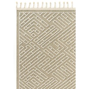 Cool Halı Elit 12 Bej Salon Halısı Bukle İskandinav Halı Yolluk Etnik Mutfak Halısı Koridor Halısı