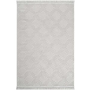 Harmony 1550 Gri Yumuşak Doku Çocuk Odası Halısı Modern Koridor Salon Dokuma Makine Halısı 160x250 cm