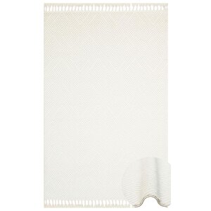 Scape 01 Krem Salon Halısı Hav Vermez Mutfak Halısı Yumuşak Dokulu Koridor Halısı Kesme Yolluk 120x300 cm