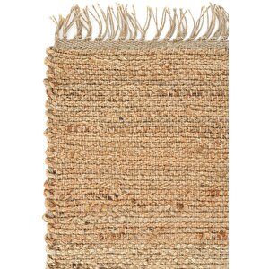 Cool Halı Vime 02 Natural Jüt Halı Yolluk El Dokuma Jüt Kilim Hasır Dekor Otantik Halı bohem el halı