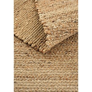 Cool Halı Vime 02 Natural Jüt Halı Yolluk El Dokuma Jüt Kilim Hasır Dekor Otantik Halı bohem el halı