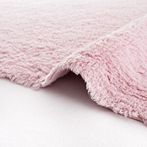 Cool Halı Cool Cotton Ccn Plain Pudra Makinede Yıkanabilir Kaymaz Taban Pamuk Dokuma Bebek Halı