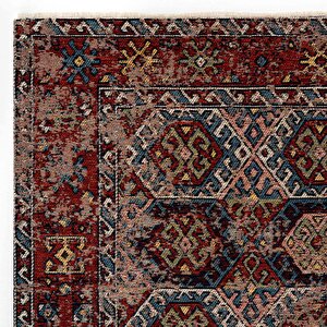 Mabel Mb 03 Multy Anadolu Kilim Kaymaz Taban Yıkanabilir Vintage Dokuma Makine Halısı 120x180 cm