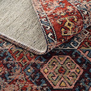 Cool Halı Mabel Mb 03 Multy Anadolu Kilim Kaymaz Taban Yıkanabilir Vintage Dokuma Makine Halısı