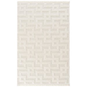 Oscar 7511 Krem Hav Toz Vermez Hasır Dokulu Salon Mutfak Koridor Halısı 120x350 cm