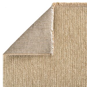 Cool Halı Mocha 670 Bej Halı Kilim Mutfak Koridor Kesme Yolluk Jüt Hasır Görünüm Dokuma Makine Halı