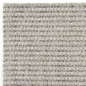 Cool Halı Milano 666 Gri Hasır Doku Halı Kilim Salon Mutfak Koridor Kesme Yolluk Dokuma Makine Halısı