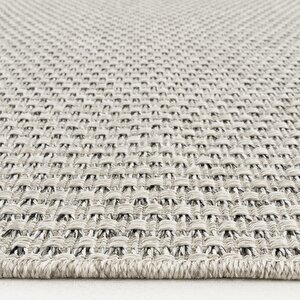 Cool Halı Milano 666 Gri Hasır Doku Halı Kilim Salon Mutfak Koridor Kesme Yolluk Dokuma Makine Halısı