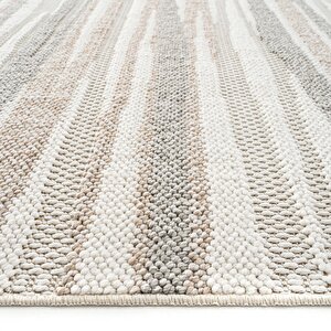 Cool Halı Mikasa Mks 02 Beyaz Bej Yumuşak Dokulu Halı Kilim Salon Koridor Kesme Dokuma Makine Halısı