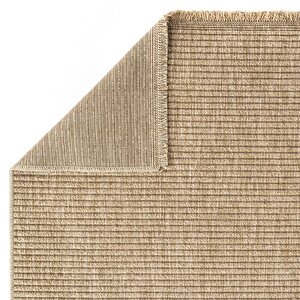 Cool Halı Mocha 672 Bej Halı Kilim Mutfak Koridor Kesme Yolluk Jüt Hasır Görünüm Dokuma Makine Halı