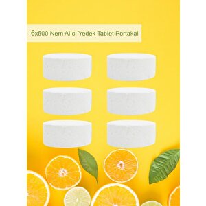 3 Adet 2x500 Gr Nem Alıcı Rutubet Ve Küf Önleyici Yedek Tablet Portakal