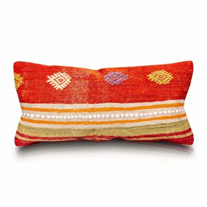 Vintage Kilimli Yastık Kılıfı Pllwrec2472 - 30x60