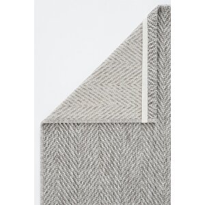 Cool Halı Milano 665 Gri Hasır Dokulu Halı Kilim Salon Koridor Kesme Yolluk Dokuma Makine Halısı