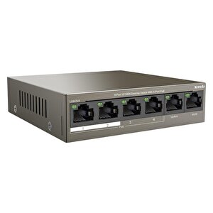Tef1106p 2 X Uplink + 4 Port Poe Ethernet Switch 63 Watt
