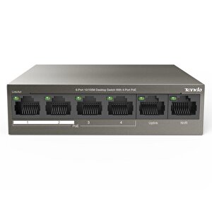 Tef1106p 2 X Uplink + 4 Port Poe Ethernet Switch 63 Watt