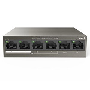 Tef1106p 2 X Uplink + 4 Port Poe Ethernet Switch 63 Watt