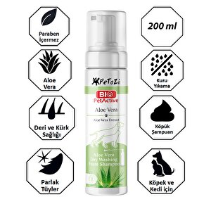 Aloe Vera Özlü Kuru Yıkama Köpük Şampuan 200 Ml