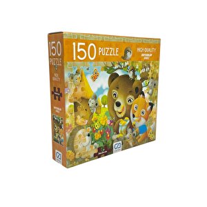 Ca Games Hayvanlar 150 Parça 34x24cm Çocuk Puzzle Yapboz Serisi