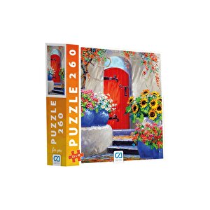 Kırmızı Kapı 260 Parça 33x48cm Çocuk Ve Yetişkin Için Hobi Puzzle Yapboz Serisi