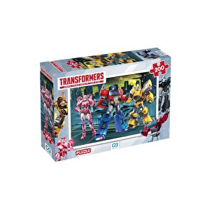 Transformers Lisanslı 200 Parça 33x48cm Çocuk Puzzle Yapboz Serisi