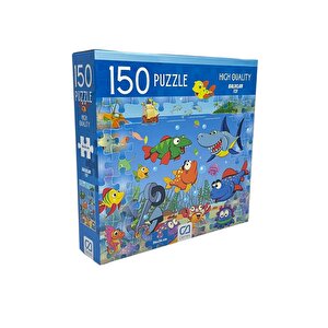 Balıklar 150 Parça 34x24cm Çocuk Puzzle Yapboz Serisi