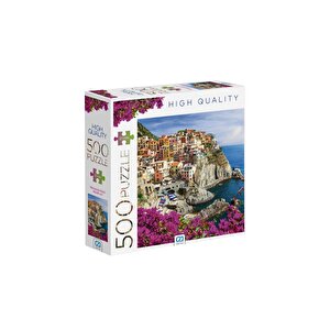 Manarola Köyü 500 Parça 2,2mm Kalınlık 33x48cm Profesyonel Hobi Puzzle Yapboz Serisi