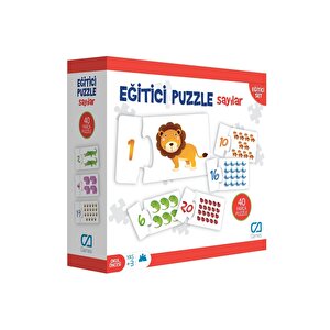 Sayılar 40 Parça Eğitici Çocuk Puzzle Yapboz Serisi