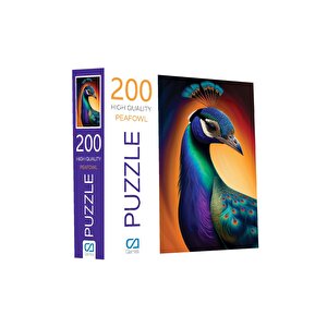 Tavus Kuşu 200 Parça 2,2mm Kalınlık 34x48cm Profesyonel Hobi Puzzle Yapboz Serisi