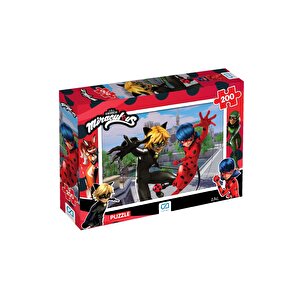 Mucize: Uğur Böceği Ile Kara Kedi Lisanslı 200 Parça 33x48cm Çocuk Puzzle Yapboz Serisi