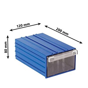 Sembol 120 Plastik Çekmeceli Kutu 200x120x80mm 40 Adet