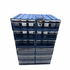 Sembol 101 Plastik Çekmeceli Kutu 122x85x41mm 30 Adet